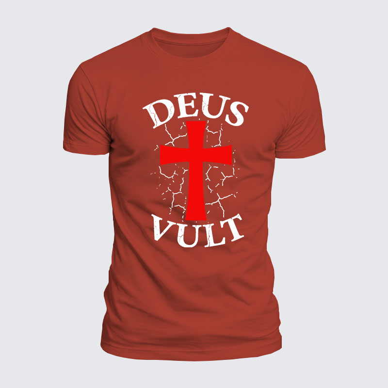 Luxe Mercerized Cotton Tee - Deus Vult