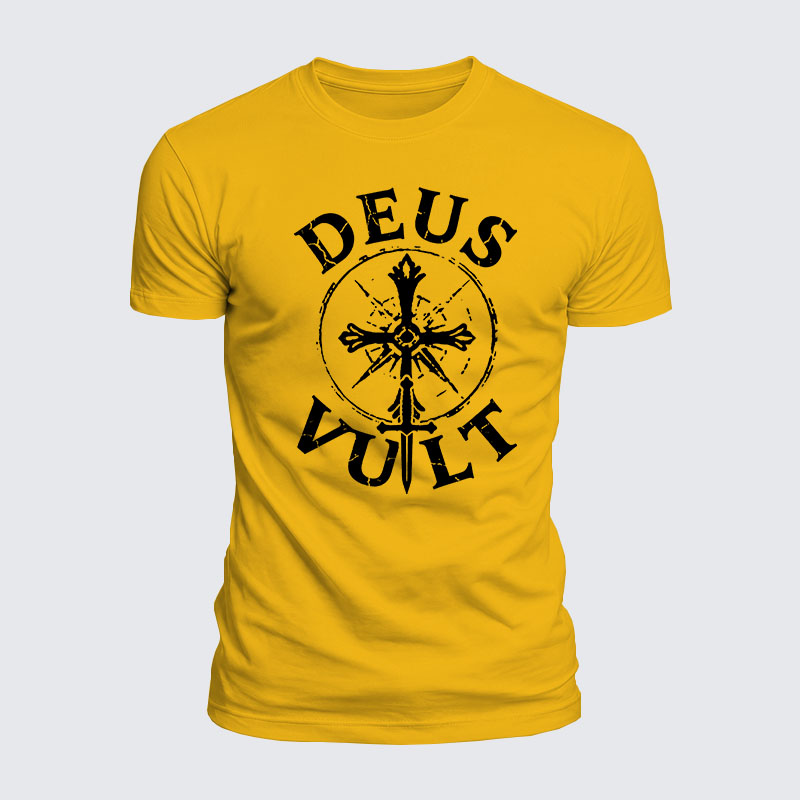 Luxe Mercerized Cotton Tee - Deus Vult