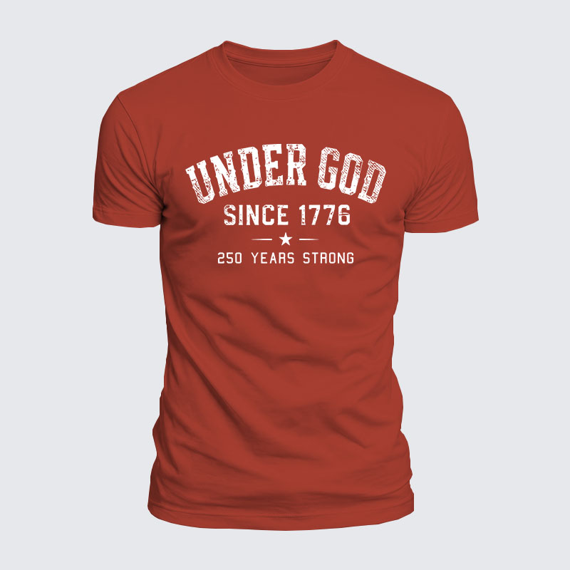 Luxe Mercerized Cotton Tee - Under God Since 1776 - 250 Years Strong