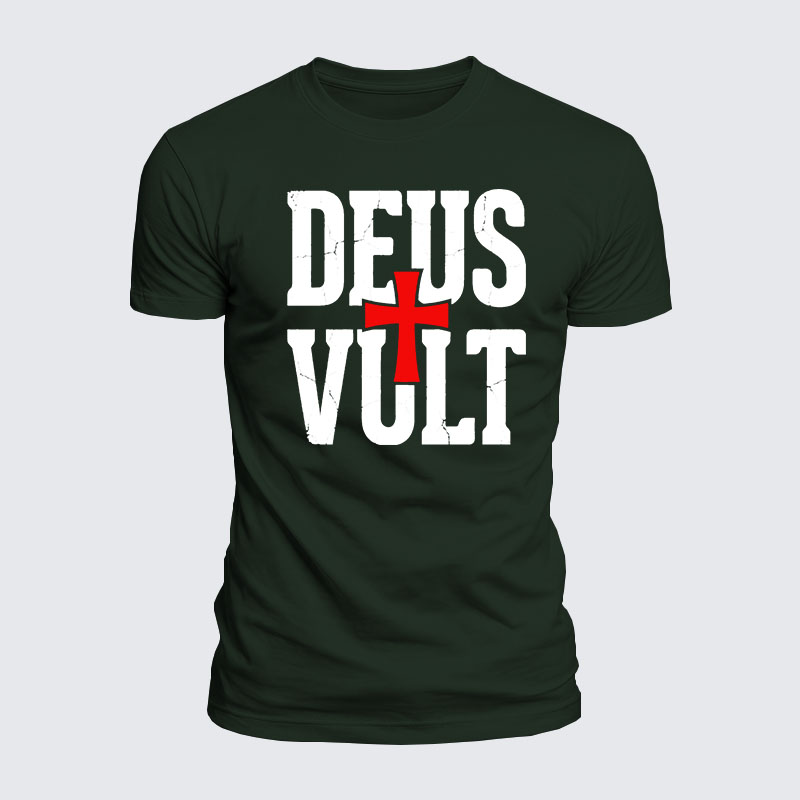 Luxe Mercerized Cotton Tee - Deus Vult