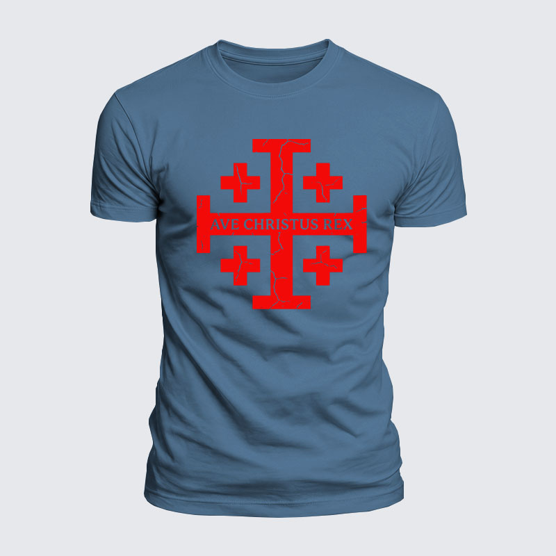 Luxe Mercerized Cotton Tee - Ave Christus Rex