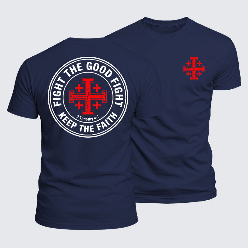 Luxe Mercerized Cotton Tee -  Fight the Good Fight