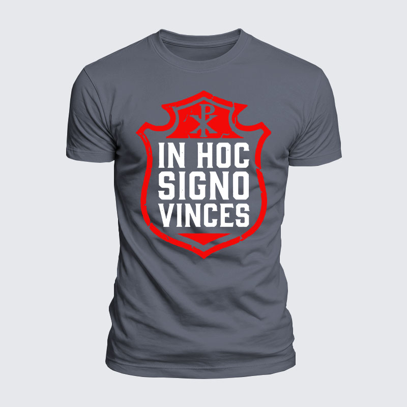 [Copy]Luxe Mercerized Cotton Tee - In Hoc Signo Vinces 