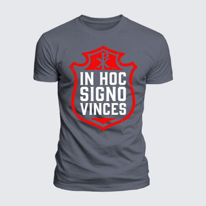 [Copy]Luxe Mercerized Cotton Tee - In Hoc Signo Vinces 