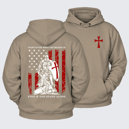 Plush Fleece-Lined Hoodie - Stand Up For What You Believe