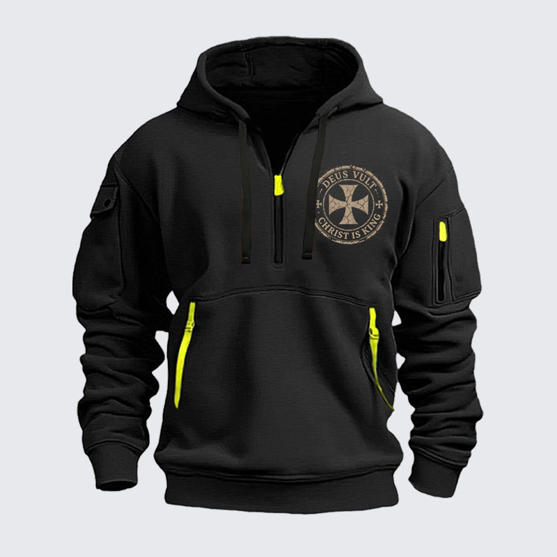 Zipper Hoodies - Deus Vult Christ Is King