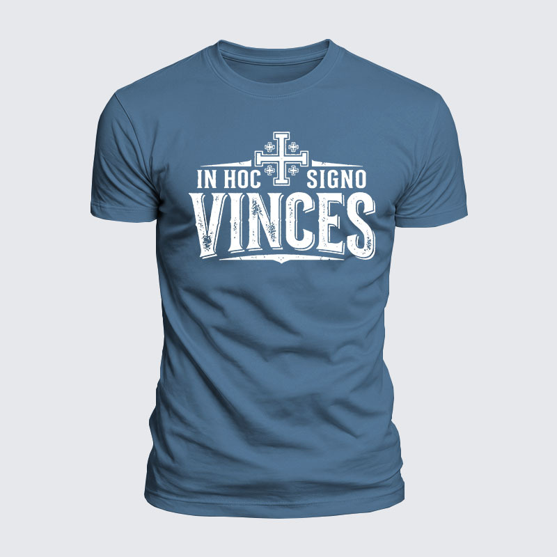 Luxe Mercerized Cotton Tee - In Hoc Signo Vinces 