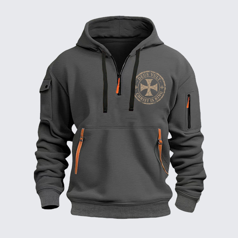 Zipper Hoodies - Deus Vult Christ Is King