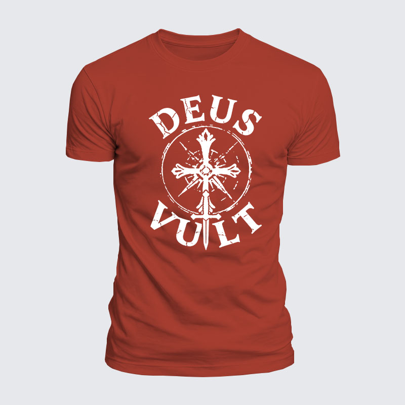 Luxe Mercerized Cotton Tee - Deus Vult