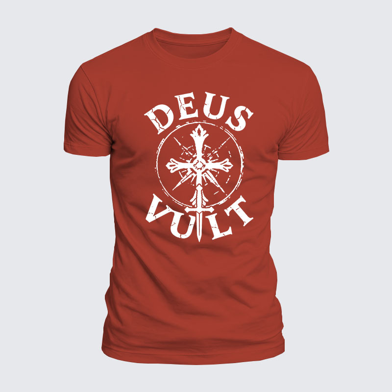 Luxe Mercerized Cotton Tee - Deus Vult