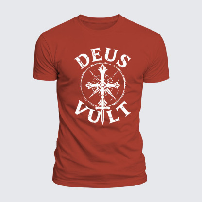 Luxe Mercerized Cotton Tee - Deus Vult
