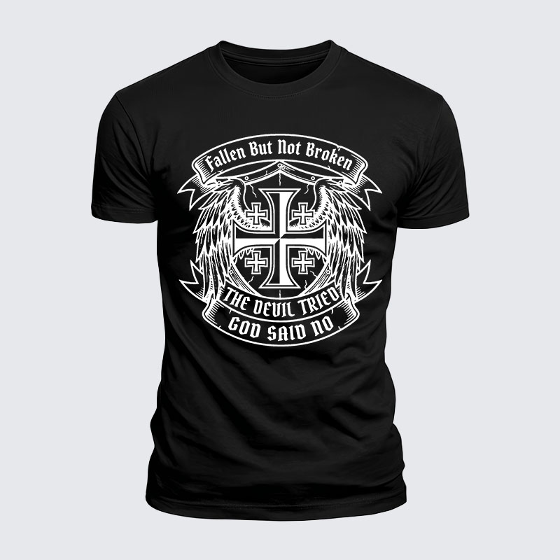 Man Of God Husband Dad Jesus God Christian Cotton T-Shirt