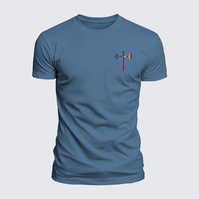 Luxe Mercerized Cotton Tee - God Bless America 