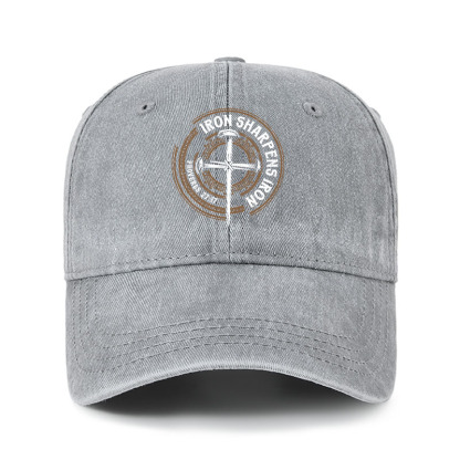 Heritage Washed Cap - Iron Sharpens Iron - Proverbs 27:17
