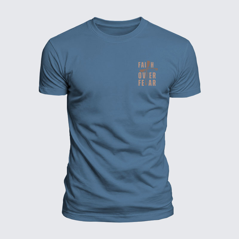 Luxe Mercerized Cotton Tee - Faith Over Fear