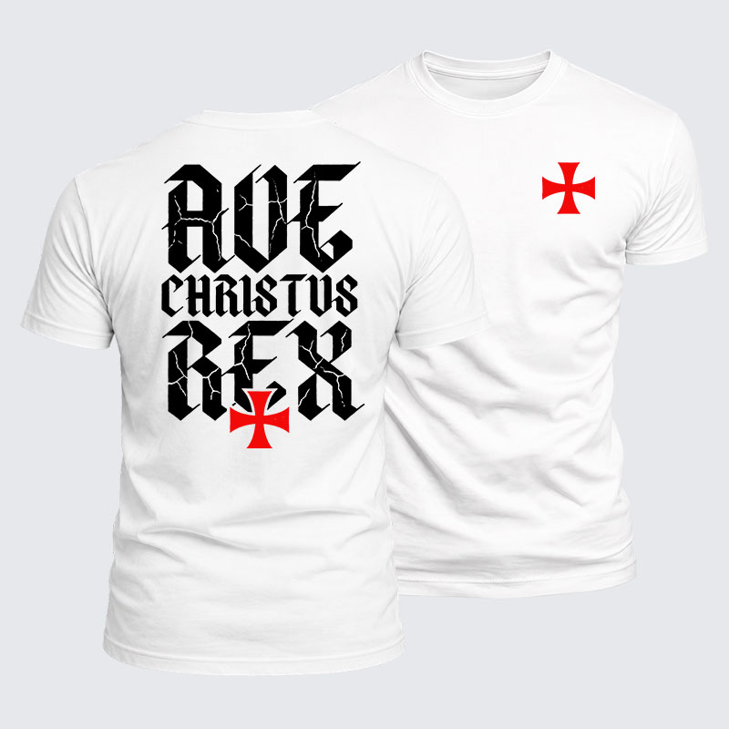 Luxe Mercerized Cotton Tee - Ave Christus Rex