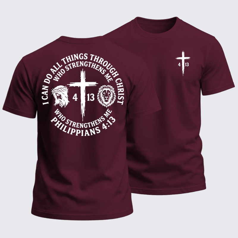 Heavyweight Cotton Tee - All Things Through Christ