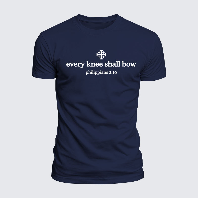 [Copy]Luxe Mercerized Cotton Tee -  Every Knee Will Bow