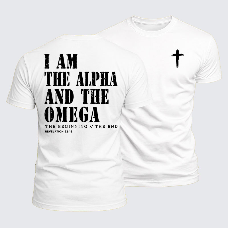 Luxe Mercerized Cotton Tee - I Am the Alpha and the Omega