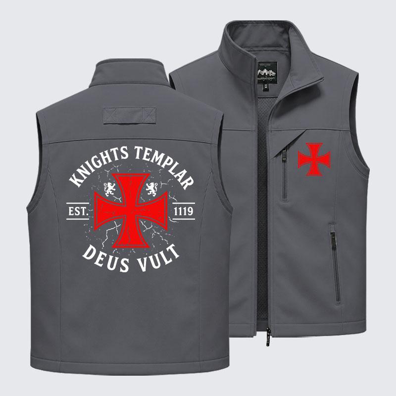 Knights Templar Deus Vult Outdoor Quick-dry Vest