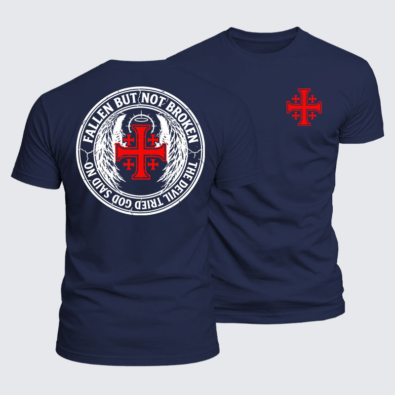 Luxe Mercerized Cotton Tee - Knights Templar Cross