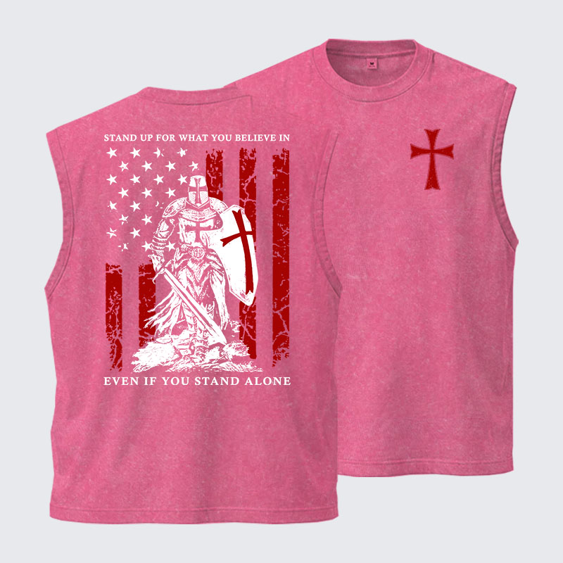 Washed Tank Top - Stand Up For What You Believe