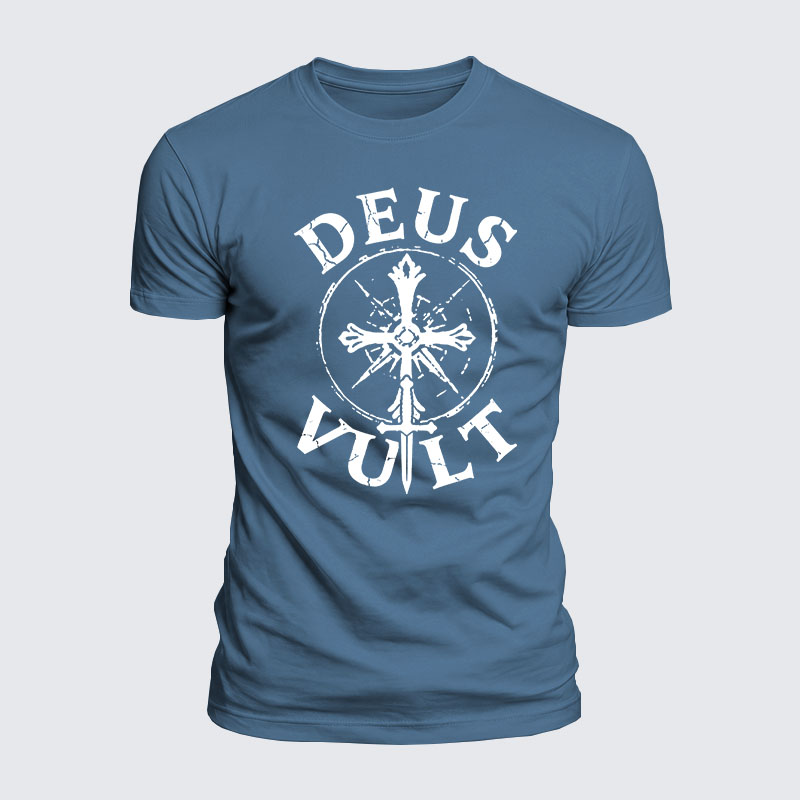 Luxe Mercerized Cotton Tee - Deus Vult