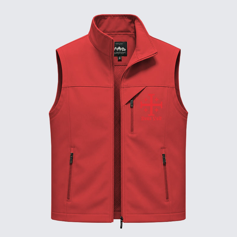 Jerusalem Cross Deus Vult Outdoor Quick-dry Vest
