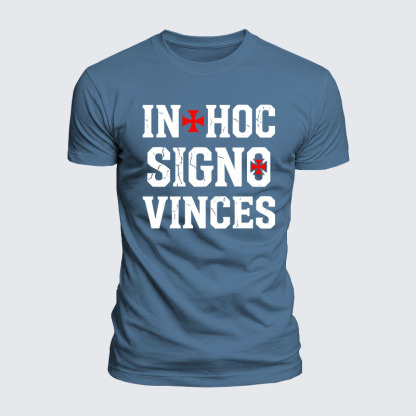 Luxe Mercerized Cotton Tee - In Hoc Signo Vinces 