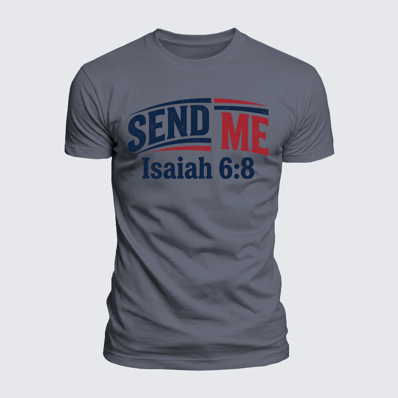 Luxe Mercerized Cotton Tee - Isaiah 6:8 - SEND ME