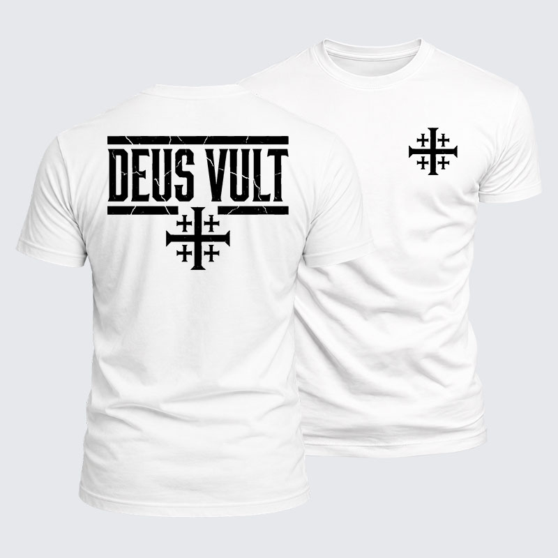Luxe Mercerized Cotton Tee - Deus Vult