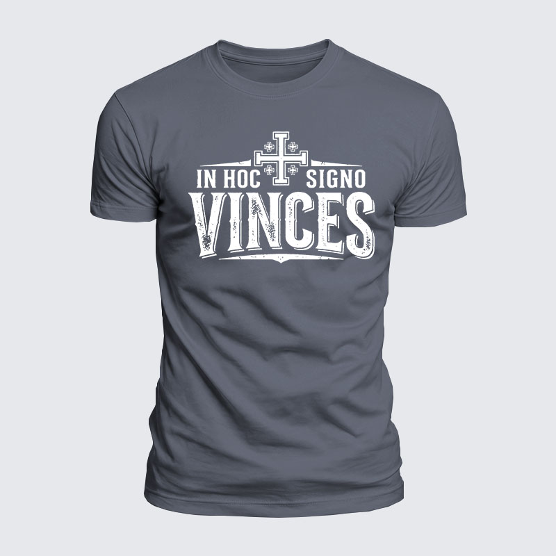 Luxe Mercerized Cotton Tee - In Hoc Signo Vinces 