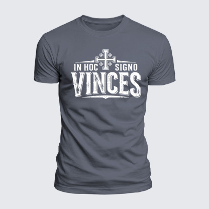 Luxe Mercerized Cotton Tee - In Hoc Signo Vinces 