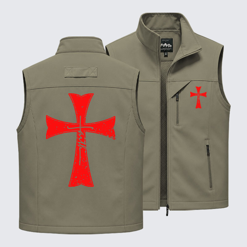 Knights Templar Crusader Cross Faith Outdoor Quick-dry Vest