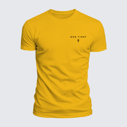 Luxe Mercerized Cotton Tee - God First