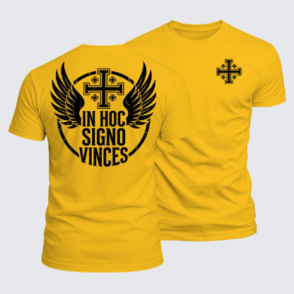 Luxe Mercerized Cotton Tee - In Hoc Signo Vinces 