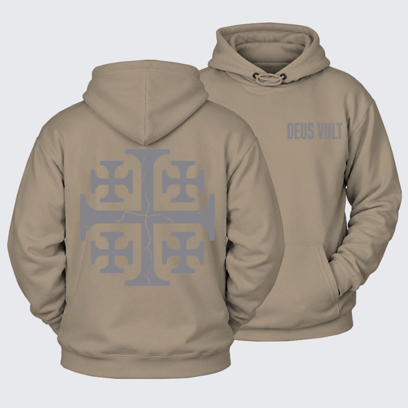 Plush Fleece-Lined Hoodie - Deus Vult