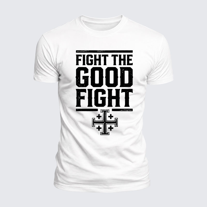 Luxe Mercerized Cotton Tee -  Fight the Good Fight