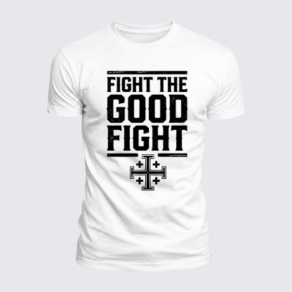 Luxe Mercerized Cotton Tee -  Fight the Good Fight