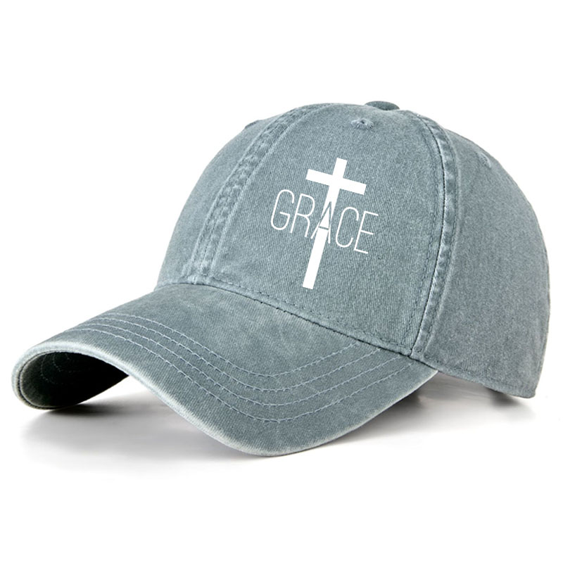 Heritage Washed Cap - Grace Cross