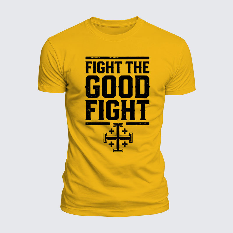 Luxe Mercerized Cotton Tee -  Fight the Good Fight