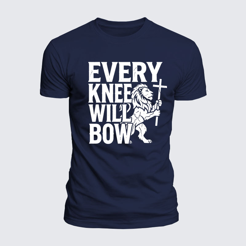 Luxe Mercerized Cotton Tee - Every Knee Will Bow 
