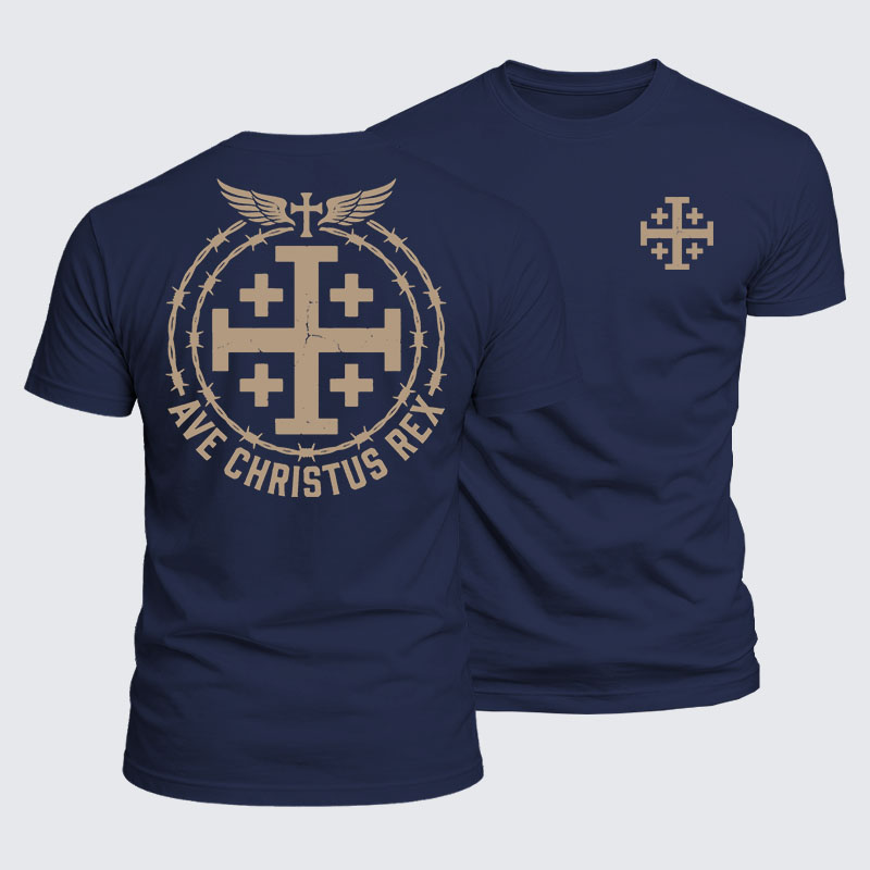 Luxe Mercerized Cotton Tee - Ave Christus Rex