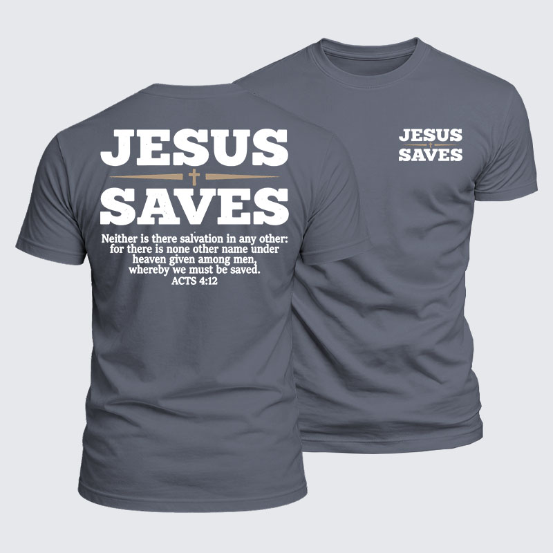 Luxe Mercerized Cotton Tee - Jesus Saves