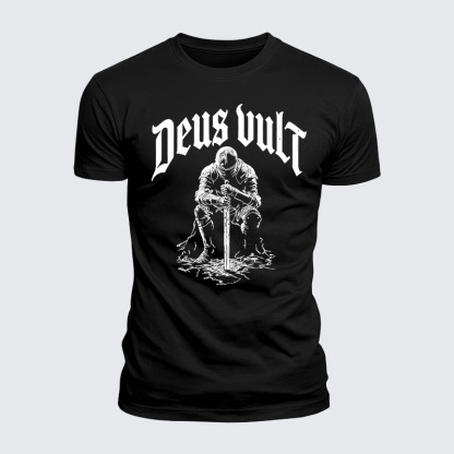 Luxe Mercerized Cotton Tee - Deus Vult