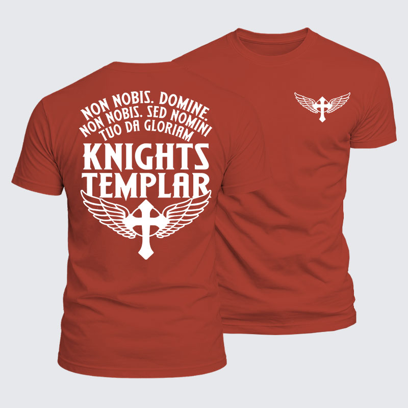 Luxe Mercerized Cotton Tee - Non Nobis Domine, Non Nobis, Sed Nomini Tuo Da Gloriam