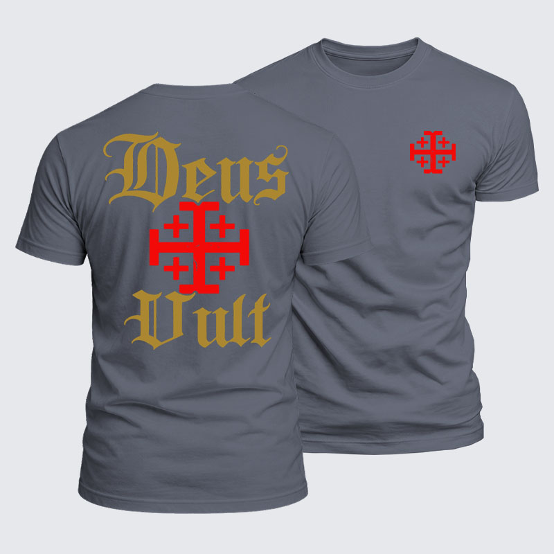 Luxe Mercerized Cotton Tee - Deus Vult