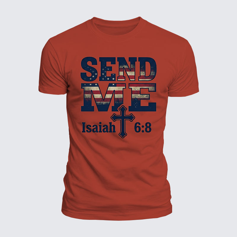 Luxe Mercerized Cotton Tee - Isaiah 6:8 - SEND ME