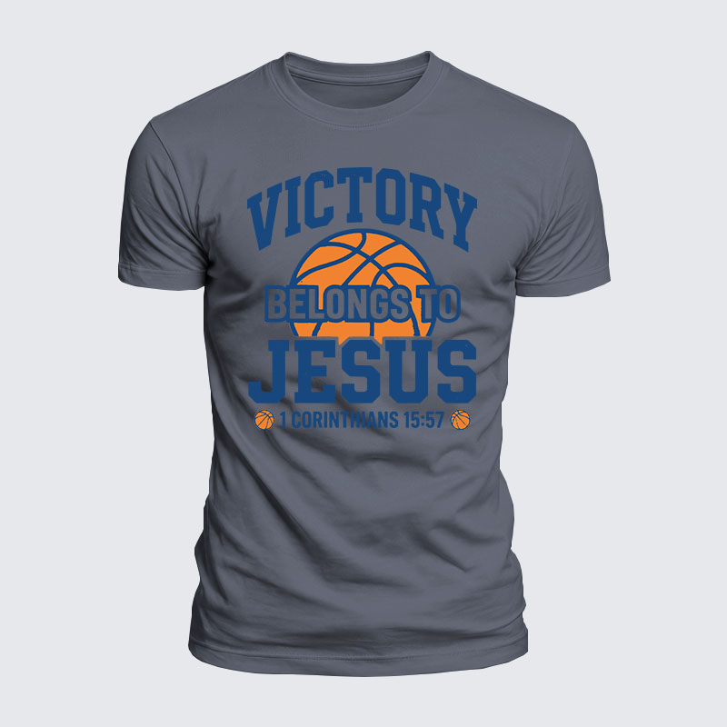 Luxe Mercerized Cotton Tee -  Victory Belongs To Jesus