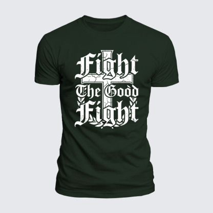 Luxe Mercerized Cotton Tee -  Fight the Good Fight